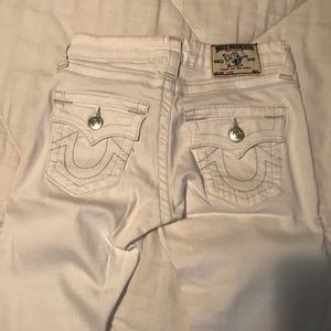 White Flare True Religion Jeans